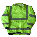 EN ISO 20471:2013 and ANSI/ISEA 107-2010 waterproof Class 3 reflective bomber jacket